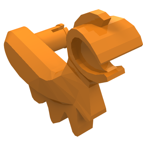 Animal / Creature Body Part, Dinosaur / Dragon Arm, Right Orange