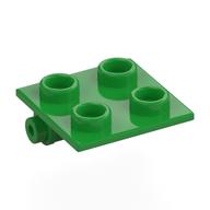Hinge Brick 2 × 2 Top Plate Thin Bright Green