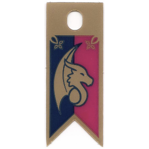 Flag with Dragon Head Print, Dual Sided [No Color/Any Color]