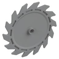 Technic Circular Saw Blade 9 × 9 with Pin Hole Hellblaugrau