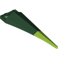 Plate Special 1 × 2 with Angular Extension and Flexible Lime Tip in Dunkelgrün