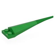 Plate Special 1 × 2 with Angular Extension and Flexible Bright Green Tip Hellgrün