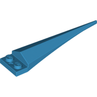 Plate Special 1 × 2 with Angular Extension and Dark Azure Tip Dunkelazur