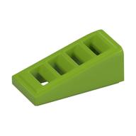 Brick Sloped 18° 2 × 1 × 2/3 with 4 Slots / Grate Lime