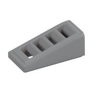 Brick Sloped 18° 2 × 1 × 2/3 with 4 Slots / Grate Light Bluish Gray