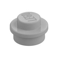 Plate Round 1 × 1 with Solid Stud Pearl Light Gray