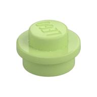 Plate Round 1 × 1 with Solid Stud Yellowish Green