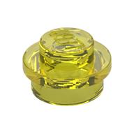 Plate Round 1 × 1 with Solid Stud Trans-Yellow