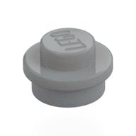 Plate Round 1 × 1 with Solid Stud Light Bluish Gray