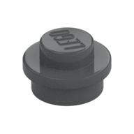 Plate Round 1 × 1 with Solid Stud Dark Bluish Gray