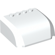 Windscreen 5 × 6 × 2 Triple Curved Top Canopy with 4 Studs