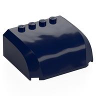 Windscreen 5 × 6 × 2 Triple Curved Top Canopy with 4 Studs Dunkelblau
