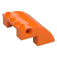 Bogenstein 4 × 4 × 2 mit Löcher Orange