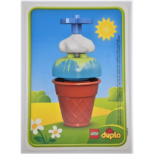 Idea Card, Set 10817-1, Card 1, Ice Cream Cone / Chick Print [No Color/Any Color]