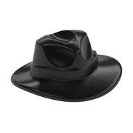 Hat Wide Brim, Outback Style with Wide Belt, Buckle (Fedora) Black