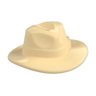 Hat Wide Brim, Outback Style with Wide Belt, Buckle (Fedora) Tan