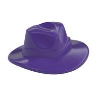 Hat Wide Brim, Outback Style with Wide Belt, Buckle (Fedora) Dark Purple