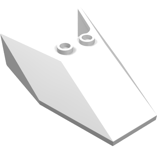 Windscreen 6 × 4 × 1 1/3 with Hollow Studs White