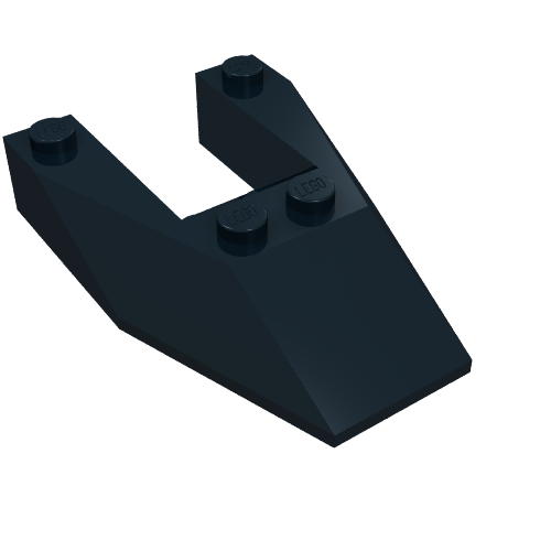 Brick Wedged, Sloped 6 × 4 Cutout, No Stud Notches