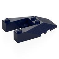 Brick Wedged, Sloped 6 × 4 Cutout, Stud Notches Dunkelblau