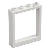 Door Frame 1 × 4 × 4, Holes (Lift) White