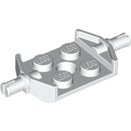 Plate Special 2 × 2 with Wheels Holder Wide Weiß