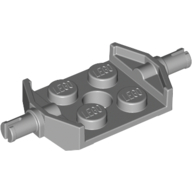 Plate Special 2 × 2 with Wheels Holder Wide Hellblaugrau