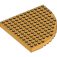 Brick Round Corner 12 × 12 Light Orange