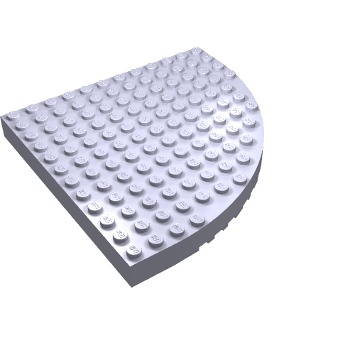 Brick Round Corner 12 × 12 Light Violet