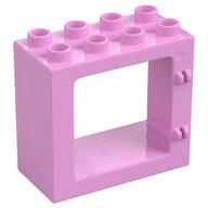 Duplo Door / Window Frame Flat Front Surface, Completely Open Back Leuchtrosa