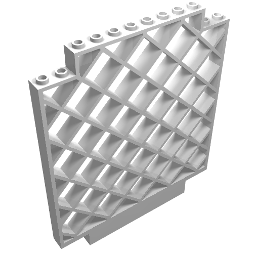 Belville, Wall, Lattice 12 × 1 × 12 Square White