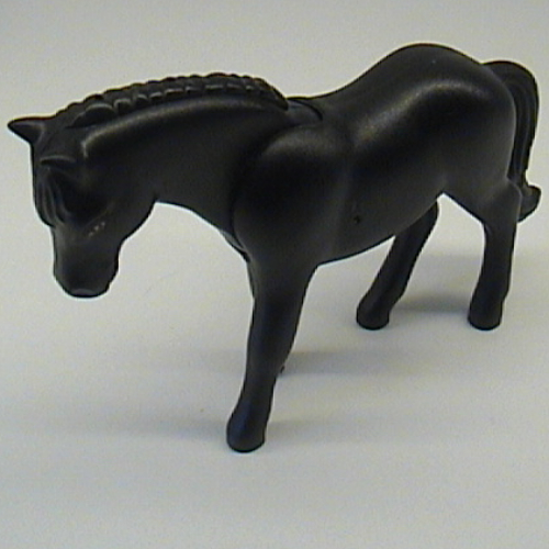 Belville, Animal, Horse, with Dark Orange Outlined Eyes with White Glint Print Schwarz