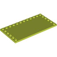 Plate Special 6 × 12 with Studs on 3 Edges Medium Lime