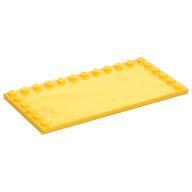 Plate Special 6 × 12 with Studs on 3 Edges Yellow