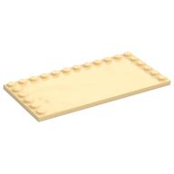 Plate Special 6 × 12 with Studs on 3 Edges Beige