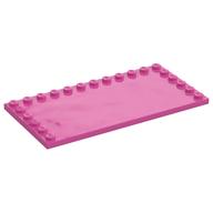Plate Special 6 × 12 with Studs on 3 Edges Medium Dark Pink