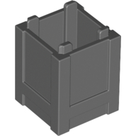 Container Box 2 × 2 × 2 - Top Opening Dark Bluish Gray