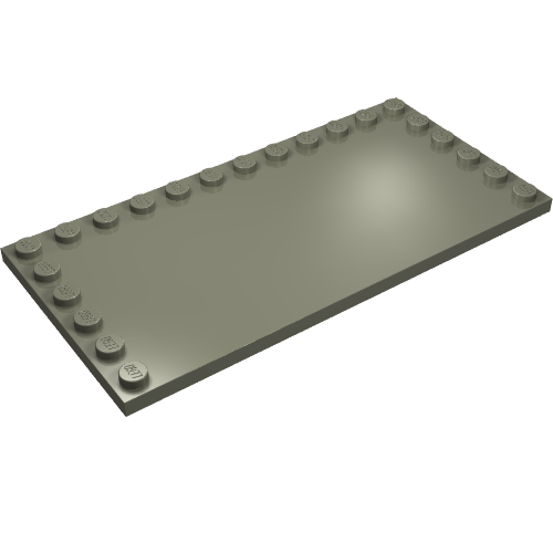 Plate Special 6 × 12 with Studs on 3 Edges with 'EPISODE III SNIG - PREMIERE 14.MAJ 2005 KL.11' and STAR WARS Logo print Dark Gray