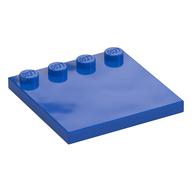 Plate Special 4 × 4 with Studs on One Edge [Plain] Blau