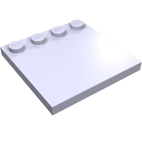 Plate Special 4 × 4 with Studs on One Edge [Plain] Light Violet