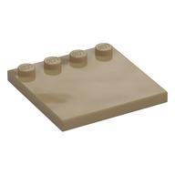 Plate Special 4 × 4 with Studs on One Edge [Plain] Dark Tan