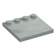 Plate Special 4 × 4 with Studs on One Edge [Plain] Hellgrau