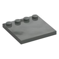Plate Special 4 × 4 with Studs on One Edge [Plain] Dark Gray
