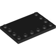 Plate Special 4 × 6 with Studs on 3 Edges