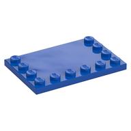 Plate Special 4 × 6 with Studs on 3 Edges Blau