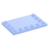 Plate Special 4 × 6 with Studs on 3 Edges Medium Bluish Violet