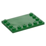 Plate Special 4 × 6 with Studs on 3 Edges Grün