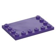 Plate Special 4 × 6 with Studs on 3 Edges Dunkellila