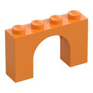 Stein Bogen 1 × 4 × 2 Mittelorange
