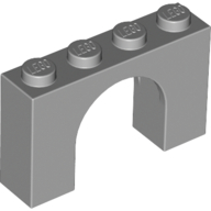 Stein Bogen 1 × 4 × 2 Hellblaugrau